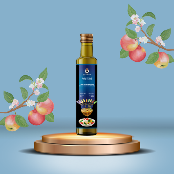 Vinaigre de cidre naturel assaisonné aux herbes (marinade pour riz savoureux).