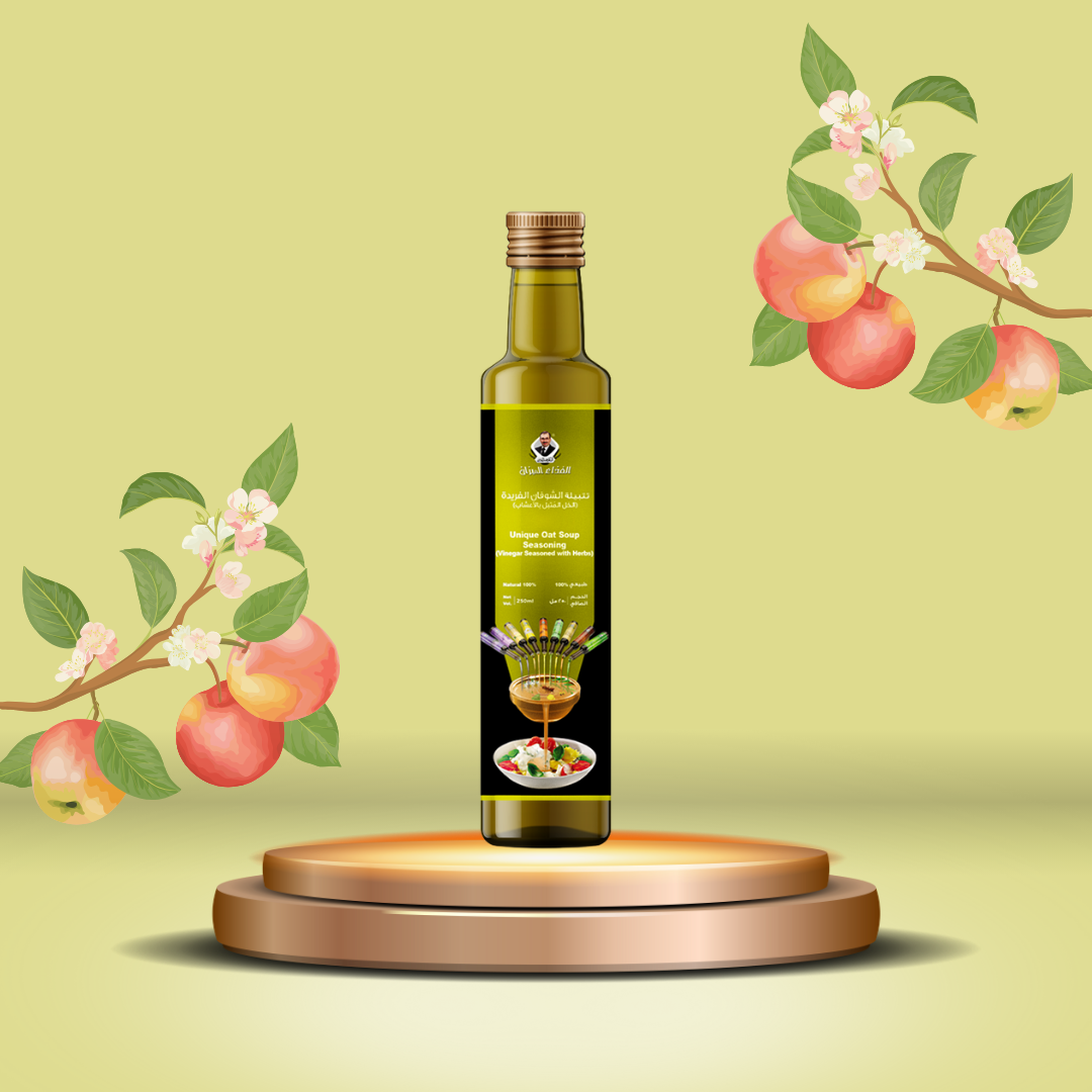 Herbal Seasoned Natural Apple Cider Vinegar (Unique Oatmeal Blend).